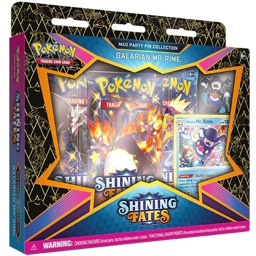 Pokemon Shining Fates Mad Party Pin Collection